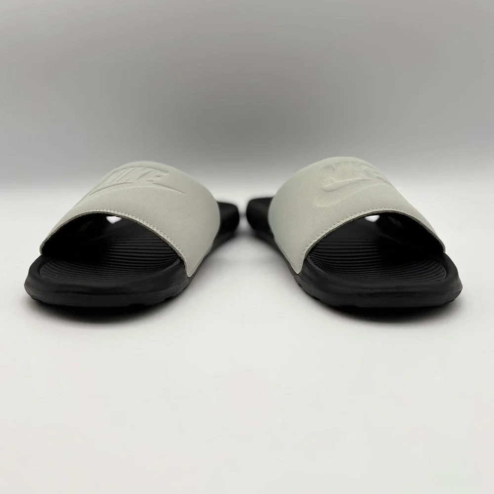 Nike Victori One Slides Mens 10 Grey Black Athletic Sandals CN9675-014